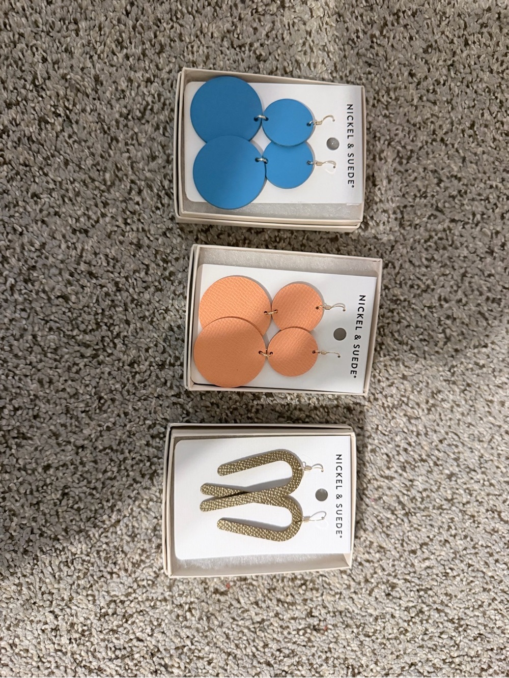 nickel & suede lot NWT